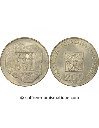 Pologne 200 Zlotych Argent 1974