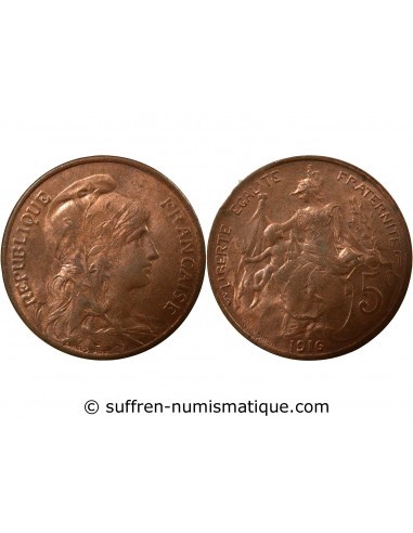 5 Centimes Bronze 1916 A Paris