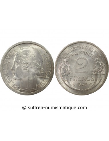 2 Francs Aluminium 1948 B Beaumont - Le Roger