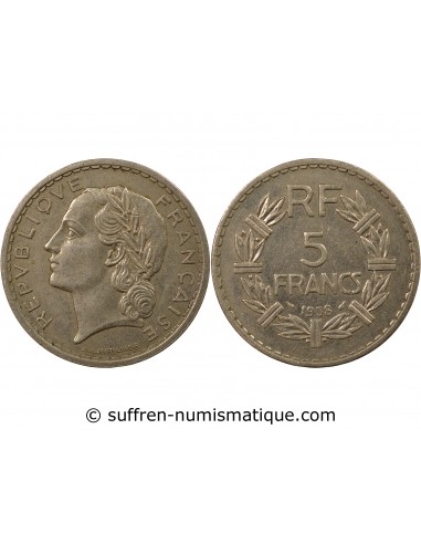 5 Francs Nickel 1938 A Paris