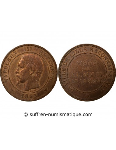 Napoléon III Jeton Bronze 1853