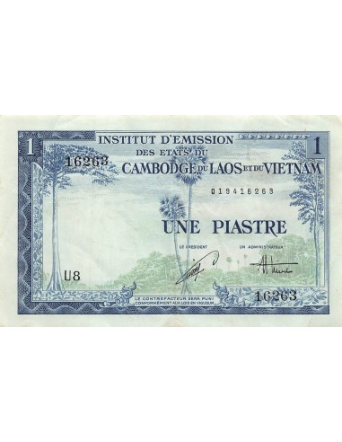 Indo-Chine Fr. Piastre 1954