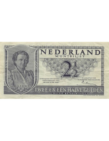 Pays-Bas Juliana 2 1/2 Gulden 1949