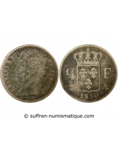 Charles X 1/4 Franc Argent 1830 A Paris