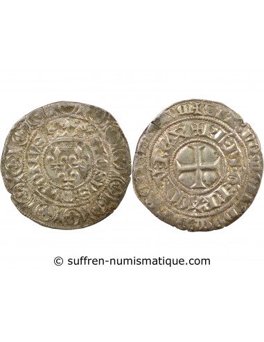 Charles VI Gros Argent 1413-1414 Tournai