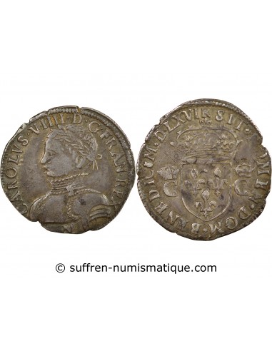 Charles IX 1/2 Teston Argent 1566 M Toulouse