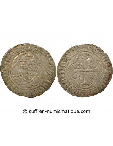 Charles VIII 1 blanc Billon 1488-1498 S Troyes