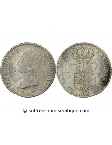 Espagne Joseph Napoléon 4 Reales Argent 1813 AI Madrid