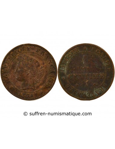 Centime Bronze 1874 A Paris