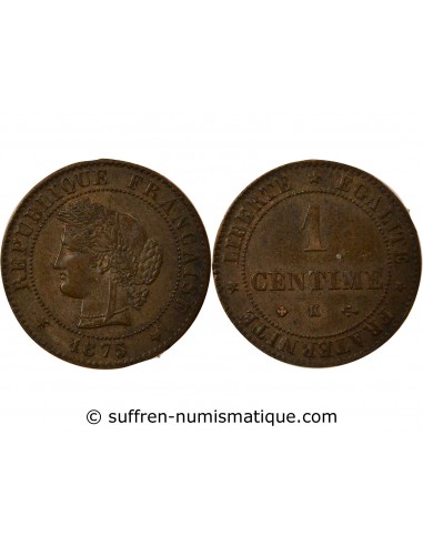 Centime Bronze 1875 K Bordeaux