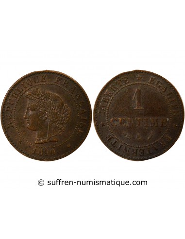 Centime Bronze 1890 A Paris