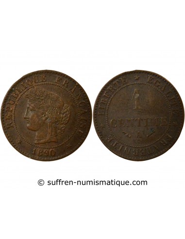 Centime Bronze 1890 A Paris