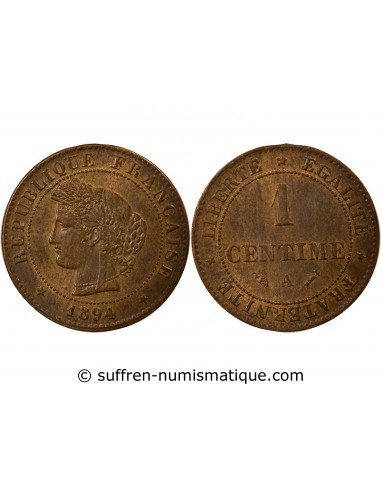 Centime Bronze 1894 A Paris