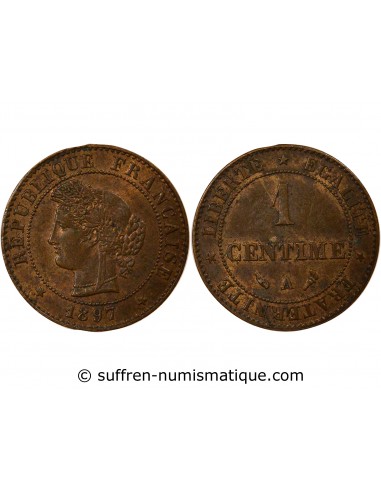 Centime Bronze 1897 A Paris