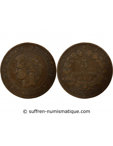 5 Centimes Bronze 1896 A Paris