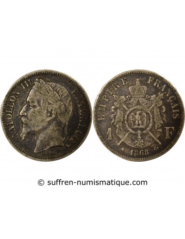 Napoléon III Franc Argent 1868 A Paris