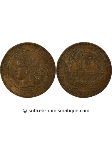 10 Centimes Bronze 1871 A Paris