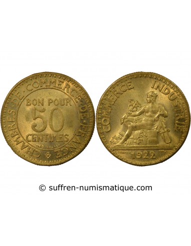 50 Centimes Bronze-Alu 1922