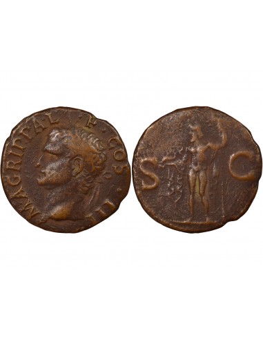 Rome Empire Agrippa Neptune As Cuivre 37-41 R Rome Rome Empire