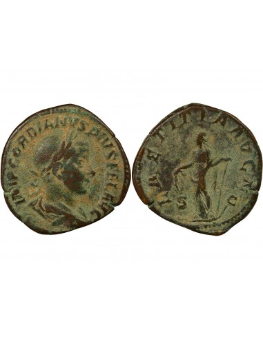 Rome Empire Gordien III Lætitia Sesterce Laiton 240-243 R Rome Rome Empire