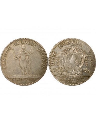 France Louis XIV Grands Maîtres de l'Université de Paris Jeton Argent 1747