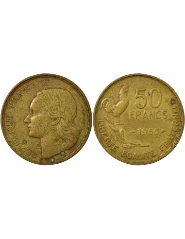 France Guiraud 50 Francs Bronze-Alu 1950 A Paris