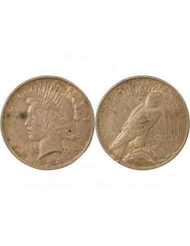 Etats Unis d'Amérique Peace Dollar 1 dollar Argent 1924 Philadelphie