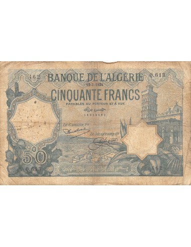 Algérie Algérie 50 francs 1924