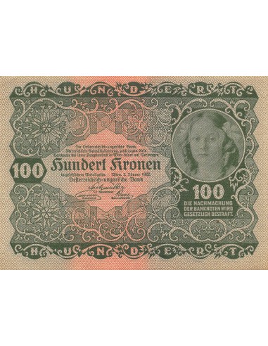 Autriche Autriche 100 kronen 1922