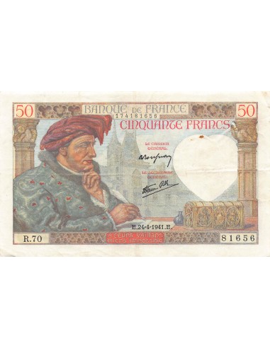 Billets Banque de France 50 francs 1941