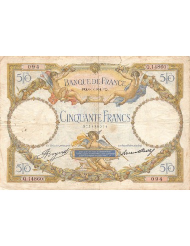 Luc Olivier Merson 50 francs 1934