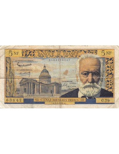 Victor Hugo 5 francs 1962