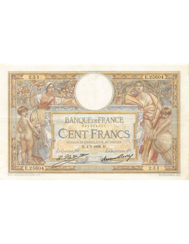 Billets Banque de France 100 francs 1929