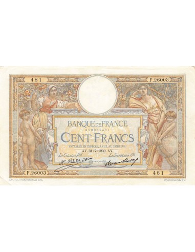 Billets Banque de France 100 francs 1930