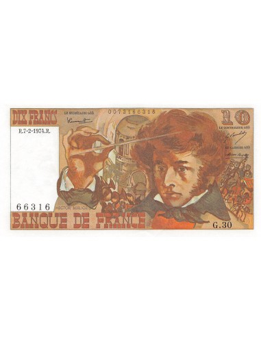 Billets Banque de France 10 francs 1974