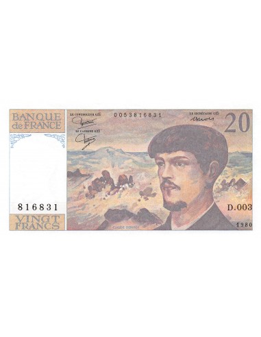 Debussy 20 francs 1980