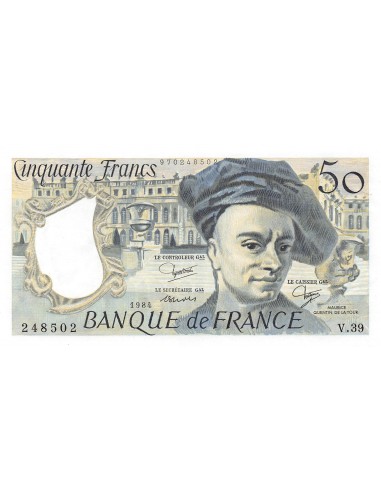 Billets français 50 francs 1984