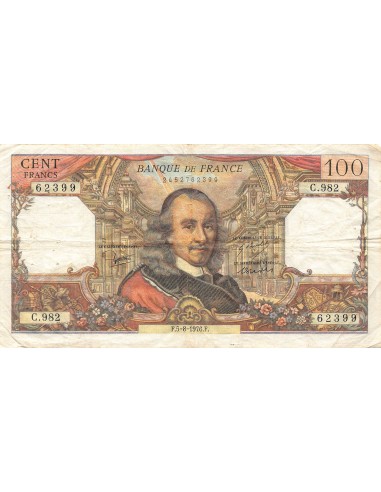 Billets Banque de France 100 franc 1976