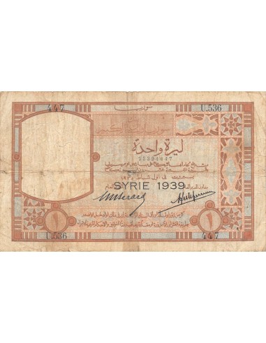 Syrie Syrie 1 francs 1939