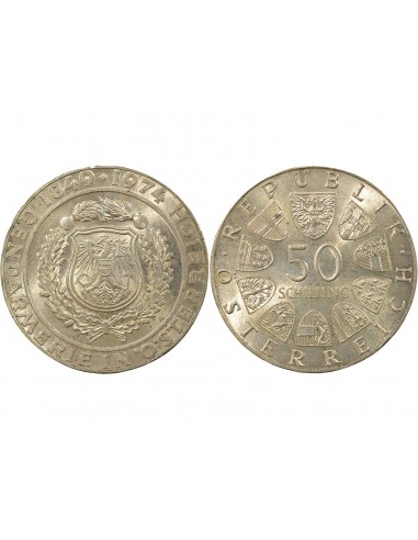 Autriche Police Autrichienne 50 shillings Argent 1974 A Vienne