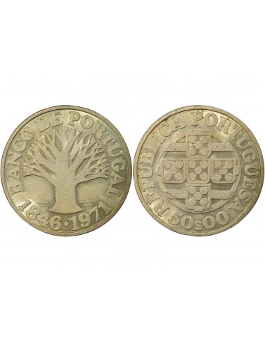 Portugal Vasco de Gama Banque Nationale 50 escudos Argent 1971