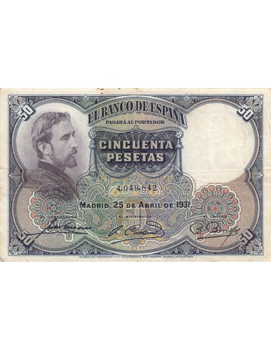 Espagne 50 pesetas 1931