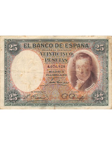 Espagne 25 pesetas 1931