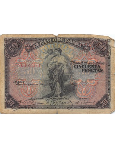 Espagne 50 pesetas 1906