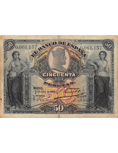 Espagne 50 pesetas 1907