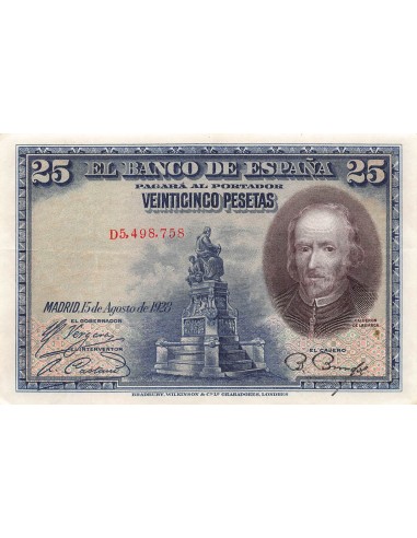 Espagne 25 pesetas 1928