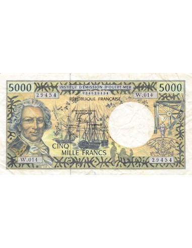 Polynésie Fr. Louis Antoine Bougainville Pacifique 5000 francs 2010-2012