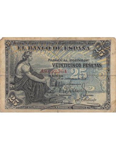 Espagne 25 pesetas 1906