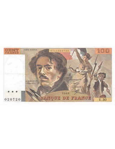 100 francs 1980