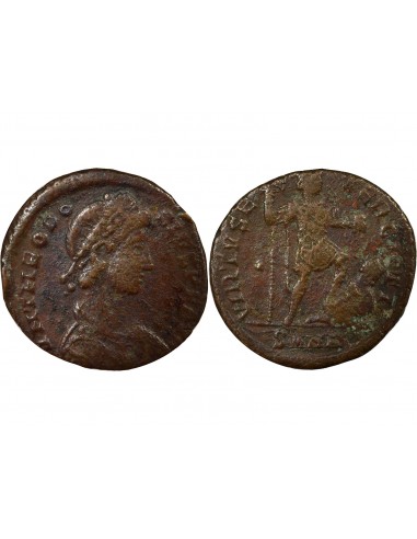 Rome Empire Virtus Nummus Bronze 383-388 Nicomédie